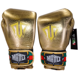 Boxing Gloves Velcro Matto 24k Gold Edition