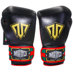 Boxing Gloves Velcro Matto Black Red