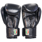 Boxing Gloves Velcro Matto Embriodry Black