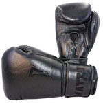 Boxing Gloves Velcro Matto Embriodry Black