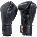 Boxing Gloves Velcro Matto Embriodry Black