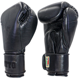 Boxing Gloves Velcro Matto Embriodry Black