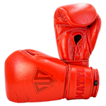 Boxing Gloves Velcro Matto Embriodry Ferrari Red