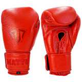 Boxing Gloves Velcro Matto Embriodry Ferrari Red