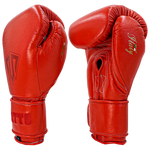 Boxing Gloves Velcro Matto Embriodry Ferrari Red