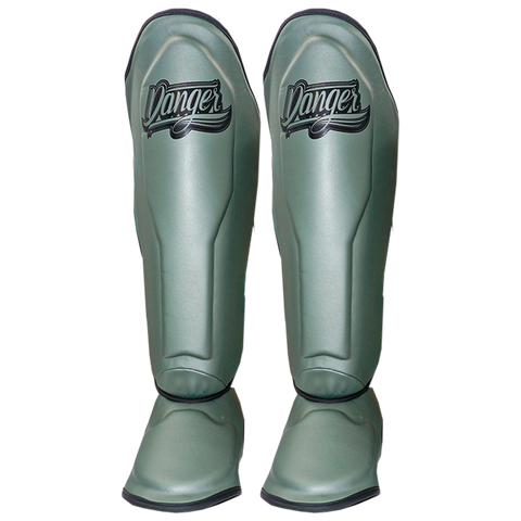 Shin Guards Danger Supermax Microfiber Army Green