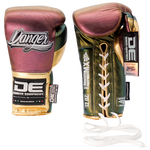 Boxing Pro Gloves Laces Danger Mx Pink Gold