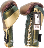 Boxing Pro Gloves Laces Danger Mx Pink Gold