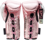 Boxing Pro Gloves Laces Danger Mx Pink Metal
