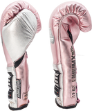 Boxing Pro Gloves Laces Danger Mx Pink Metal