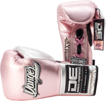 Boxing Pro Gloves Laces Danger Mx Pink Metal